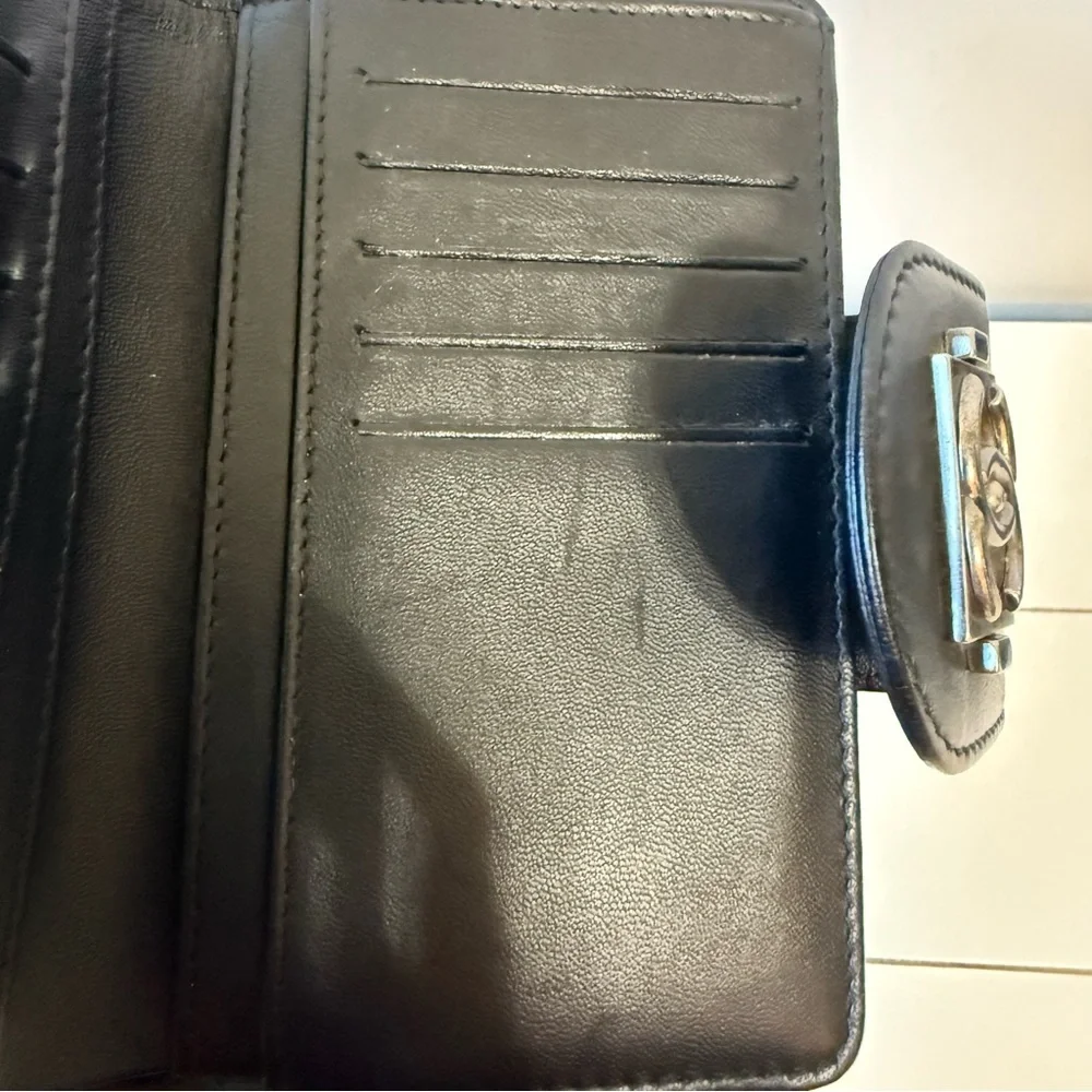 CHANEL Boy L-Zip Pocket Wallet Quilted Lambskin Leather Black
